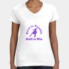 Women's Fine Jersey V-Neck Tee Thumbnail