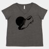 Women's Curvy Collection Fine Jersey V-Neck Tee Thumbnail