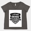 Women's Curvy Collection Fine Jersey V-Neck Tee Thumbnail