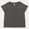 Women's Curvy Collection Fine Jersey V-Neck Tee Thumbnail