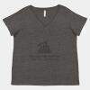 Women's Curvy Collection Fine Jersey V-Neck Tee Thumbnail