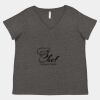 Women's Curvy Collection Fine Jersey V-Neck Tee Thumbnail