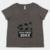 Women's Curvy Collection Fine Jersey V-Neck Tee Thumbnail