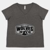 Women's Curvy Collection Fine Jersey V-Neck Tee Thumbnail