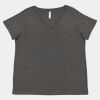 Women's Curvy Collection Fine Jersey V-Neck Tee Thumbnail