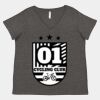 Women's Curvy Collection Fine Jersey V-Neck Tee Thumbnail