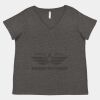 Women's Curvy Collection Fine Jersey V-Neck Tee Thumbnail
