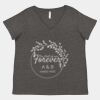 Women's Curvy Collection Fine Jersey V-Neck Tee Thumbnail