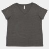 Women's Curvy Collection Fine Jersey V-Neck Tee Thumbnail