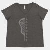 Women's Curvy Collection Fine Jersey V-Neck Tee Thumbnail