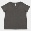 Women's Curvy Collection Fine Jersey V-Neck Tee Thumbnail