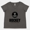 Women's Curvy Collection Fine Jersey V-Neck Tee Thumbnail