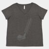 Women's Curvy Collection Fine Jersey V-Neck Tee Thumbnail