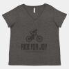 Women's Curvy Collection Fine Jersey V-Neck Tee Thumbnail