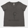 Women's Curvy Collection Fine Jersey V-Neck Tee Thumbnail