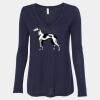 Women's Flowy Long Sleeve V-Neck Tee Thumbnail