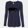 Women's Flowy Long Sleeve V-Neck Tee Thumbnail