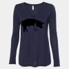Women's Flowy Long Sleeve V-Neck Tee Thumbnail