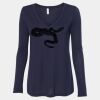 Women's Flowy Long Sleeve V-Neck Tee Thumbnail
