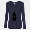 Women's Flowy Long Sleeve V-Neck Tee Thumbnail