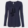 Women's Flowy Long Sleeve V-Neck Tee Thumbnail