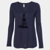 Women's Flowy Long Sleeve V-Neck Tee Thumbnail