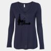 Women's Flowy Long Sleeve V-Neck Tee Thumbnail