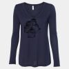 Women's Flowy Long Sleeve V-Neck Tee Thumbnail