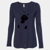 Women's Flowy Long Sleeve V-Neck Tee Thumbnail