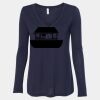 Women's Flowy Long Sleeve V-Neck Tee Thumbnail