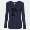 Women's Flowy Long Sleeve V-Neck Tee Thumbnail