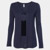 Women's Flowy Long Sleeve V-Neck Tee Thumbnail