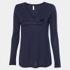 Women's Flowy Long Sleeve V-Neck Tee Thumbnail