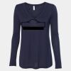 Women's Flowy Long Sleeve V-Neck Tee Thumbnail