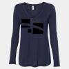 Women's Flowy Long Sleeve V-Neck Tee Thumbnail