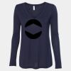 Women's Flowy Long Sleeve V-Neck Tee Thumbnail