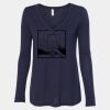 Women's Flowy Long Sleeve V-Neck Tee Thumbnail