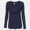 Women's Flowy Long Sleeve V-Neck Tee Thumbnail