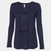 Women's Flowy Long Sleeve V-Neck Tee Thumbnail