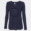 Women's Flowy Long Sleeve V-Neck Tee Thumbnail