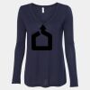 Women's Flowy Long Sleeve V-Neck Tee Thumbnail