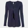 Women's Flowy Long Sleeve V-Neck Tee Thumbnail