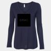 Women's Flowy Long Sleeve V-Neck Tee Thumbnail