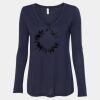 Women's Flowy Long Sleeve V-Neck Tee Thumbnail