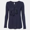 Women's Flowy Long Sleeve V-Neck Tee Thumbnail
