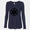 Women's Flowy Long Sleeve V-Neck Tee Thumbnail
