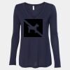 Women's Flowy Long Sleeve V-Neck Tee Thumbnail