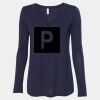 Women's Flowy Long Sleeve V-Neck Tee Thumbnail