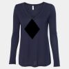 Women's Flowy Long Sleeve V-Neck Tee Thumbnail