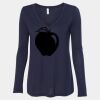 Women's Flowy Long Sleeve V-Neck Tee Thumbnail